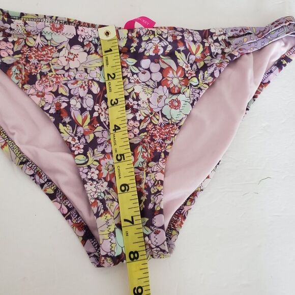 *Victoria's Secret Floral Strappy Swim Bottom Sz.L - Picture 6 of 6